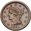 Image 2 : 1851 N-16 R3 First 1 Repunched AU58