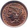 Image 2 : 1852 N-1/2 R1 Repunched 185, PCGS graded MS65 Red & Brown, CAC Approved