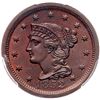 Image 2 : 1852 N-14 R1 Repunched Date, PCGS graded MS64 Red & Brown, CAC Approved