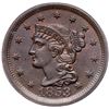 Image 2 : 1853 N-33 R2 Repunched 1, PCGS graded MS64 Brown, CAC Approved