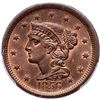 Image 2 : 1856 N-14 R1 Italic 5 PCGS graded MS64 Red & Brown, CAC approved