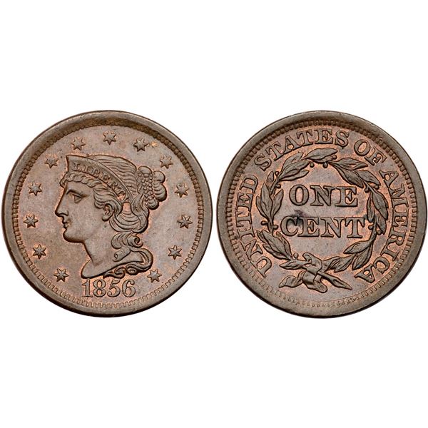 1856 N-18 R1+ Italic 5 MS60
