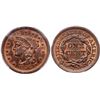 Image 1 : 1856 N-19 R2+ Repunched 856, PCGS graded MS64 Red & Brown