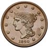 Image 2 : 1840 N-1 R1 Small Date, Repunched 8 EF40