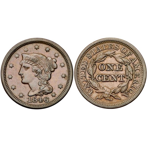 1846 N-4 R1 Boldly Repunched Date EF45