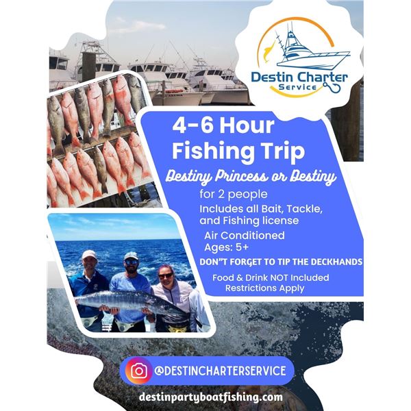 4-6 Hour Deep Sea Fishing for 2