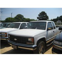 1989 CHEVROLET SCOTTSDALE 4X4 EXT CAB PICKUP S/N J1173936