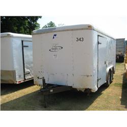2001 PACE 16' T/A ENCLOSED TRAILER S/N G057369