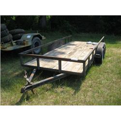 SHOPBUILT 16' TAG TRAILER (BILL OF SALE ONLY)