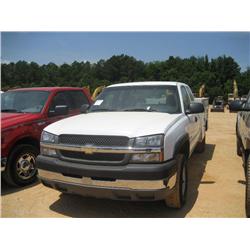 2003 CHEVROLET 2500HD EXTENDED CAB SERVICE TRUCK