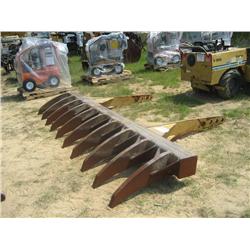 12' PIN ON ROOT RAKE