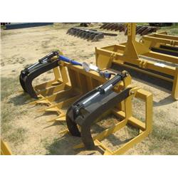 (UNUSED) 7' HYDRAULIC GRAPPLE FITS BOBCAT TYP