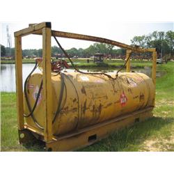 1000 GALLON FUEL TANK W/ELECTRIC PUMP
