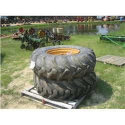 (1) LOT 2 TRACTOR TIRES & WHEELS