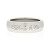 Image 4 : Tiffany & Co. Platinum 5.85mm Wide Signature Polished Domed Wedding Band Ring