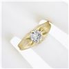 Image 4 : Antique 14k Gold 0.95 ctw GIA Certified Old Cut Belcher Diamond Engagement Ring