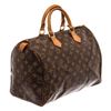 Image 2 : Louis Vuitton Brown Monogram Canvas Speedy 35 Satchel Bag