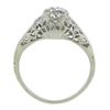 Image 9 : Antique Art Deco 18K Gold 0.69 ctw GIA European Diamond Filigree Engagement Ring