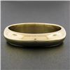 Image 2 : Unisex Classy 14K Yellow Gold 3.5mm Plain Domed Polished Stack Wedding Band Ring