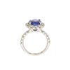 Image 4 : 3.70 ctw Tanzanite & Diamond Ring - 14KT White Gold