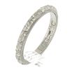 Image 6 : Antique Platinum 2.6mm Detailed Textured Work Eternity Stackable Band Ring