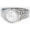 Image 9 : Rolex Mens Stainless Steel Silver Index Diamond Bezel Datejust Wristwatch 36MM