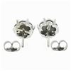 Image 2 : New 14k White Gold 0.55 ctw Round Brilliant Prong Diamond Cluster Stud Earrings