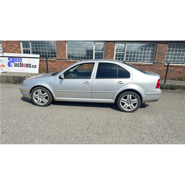 2005 VOLKSWAGEN JETTA, 4DR SEDAN, GREY, VIN 3VWSE69M05M064317