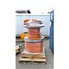 Image 1 : PALLET OF 2 SPOOLS OF COPPER WIRE - 2.92MM (115 MILS) 3X 2AWG CPT CU 5KV/133%