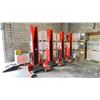 Image 1 : SET OF 4 ALM LIFT PORTABLE 18,000 LBS CAPACITY AUTOMOTIVE LIFTS MODEL WE-18