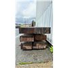 Image 4 : PALLET OF 6 LARGE LENGTHS OF WOOD APPROX 12 X 16 X 6