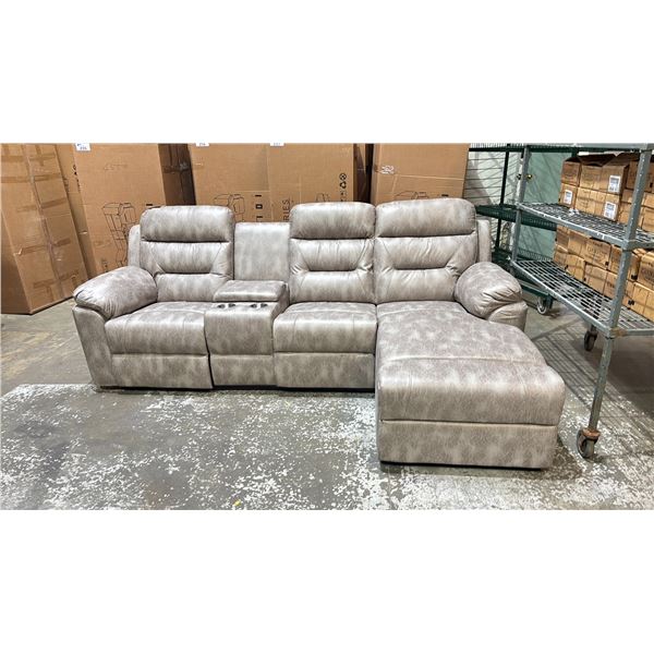 *NEW IN BOX* 10 STORIES COLLECTION RHYLEN RECLINER SOFA - RIGHT *2 BOXES TOTAL*