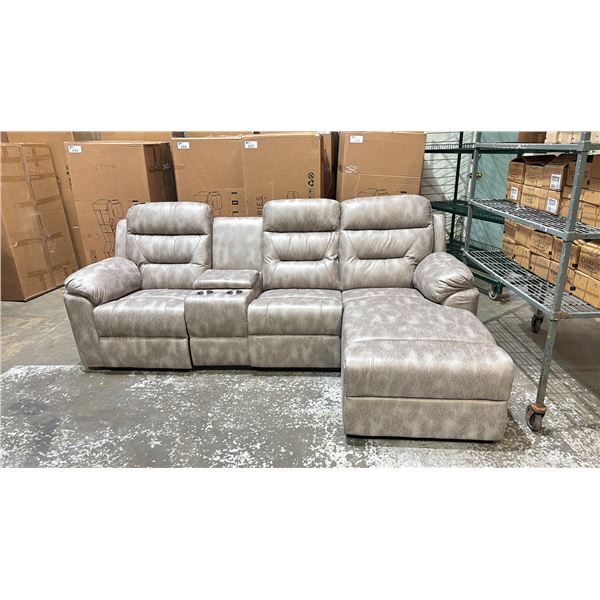 *NEW IN BOX* 10 STORIES COLLECTION RHYLEN RECLINER SOFA - RIGHT *2 BOXES TOTAL*
