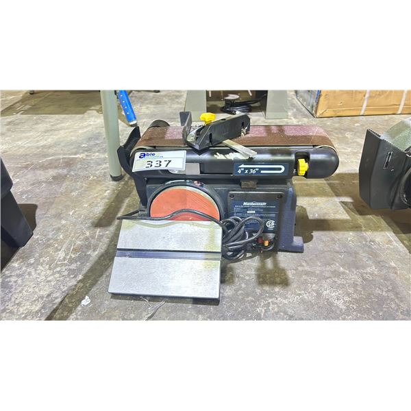 MASTERCRAFT 4" X 36" ELECTRIC BELT & DISC SANDER