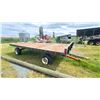 Image 1 : APPROX 17' HAY WAGON, ONE FLAT TIRE