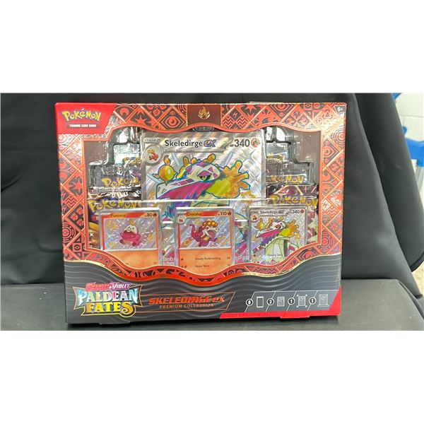 *SEALED* POKEMON SCARLET & VIOLET PALDEAN FATES SKELEDIRGE EX PREMIUM COLLECTION
