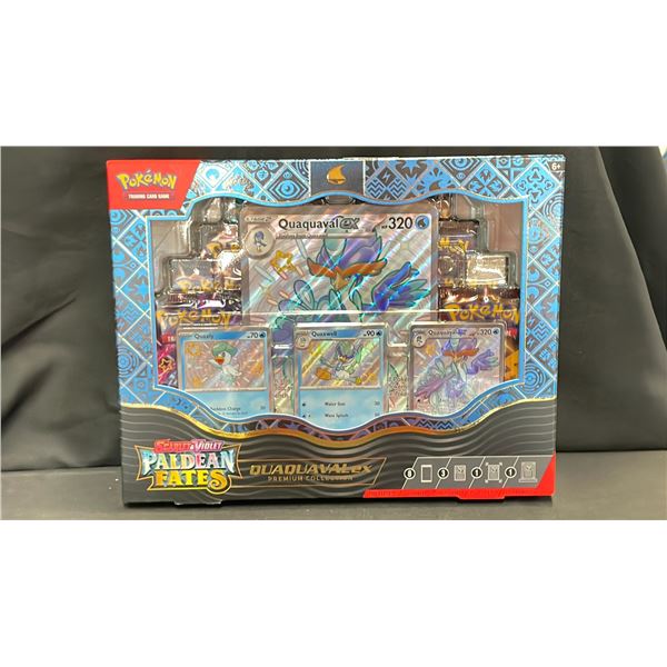 *SEALED* POKEMON SCARLET & VIOLET PALDEAN FATES QUAQUAVAL EX PREMIUM COLLECTION