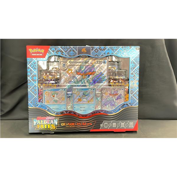 *SEALED* POKEMON SCARLET & VIOLET PALDEAN FATES QUAQUAVAL EX PREMIUM COLLECTION