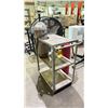 Image 2 : WELDERS CART WITH A ACETYLENE BOTTLE & A FIRE EXTINGUISHER