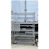 Image 2 : MOBILE 6 TIER CHROME FINISH METRO STYLE RACK - APPROX. 48"W X 18"D X 77"H