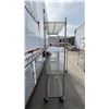 Image 2 : MOBILE 4 TIER CHROME FINISH METRO STYLE RACK - APPROX. 48"W X 18"D X 77"H