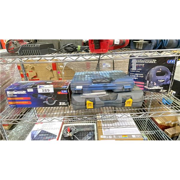 MASTERCRAFT 5" TWIN CUTTER, MASTERCRAFT JIGSAW WITH LASER LINE, MASTERCRAFT ROTARY TOOL &