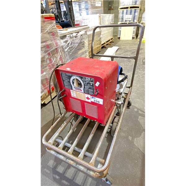 LINCOLN WELDER AC-225-S STICK WELDER, WELDING MASK & WELDING RODS  *CART NOT INCLUDED*