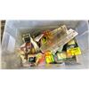 Image 2 : BIN OF ASSORTED FISHING ITEMS
