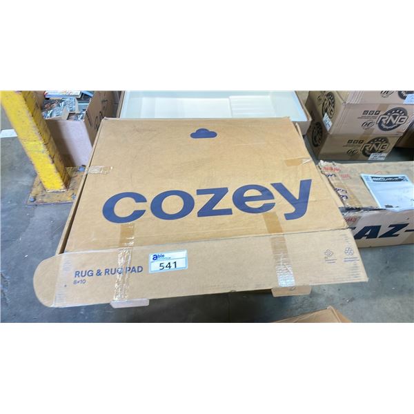 COZEY LEO RUG & RUG PAD 8' X 10' *NEW IN BOX*