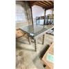 Image 2 : *NEW ASSEMBLED* RATANA PRINCEVILLE 42" X 42" X 42" GLASS TOP PATIO BAR TABLE
