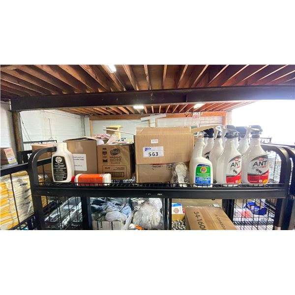 ASSORTED CLEANERS, ANT ELIMINATOR, COOKTOP CLEANER & WASHING MACHINE CLEANER