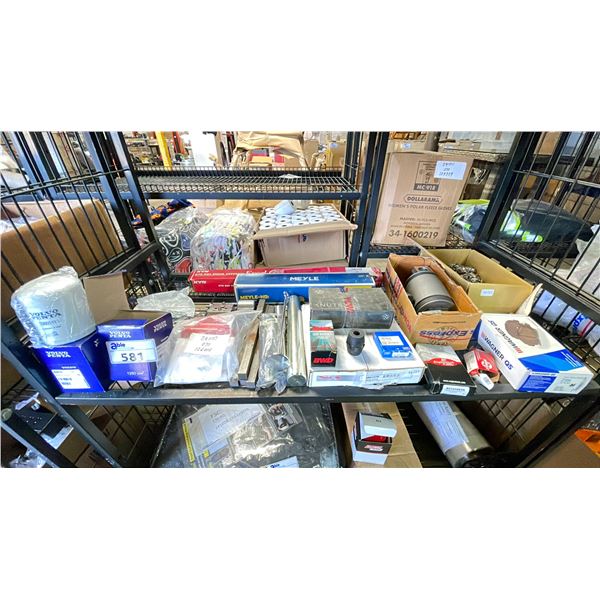 VOLVO PENTA HYDRAULIC OIL FILTERS, GAS SHOCK ABSORBER, ASSORTED HARDWARE & MORE
