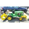 Image 1 : JOHN DEERE 140 WITH PLOW & TILLER