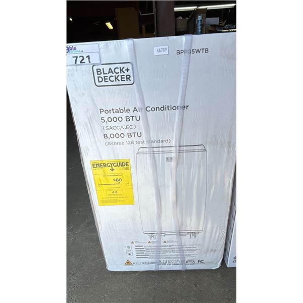 BLACK & DECKER BPP05WTB 5,000 BTU PORTABLE AIR CONDITIONER *IN BOX*